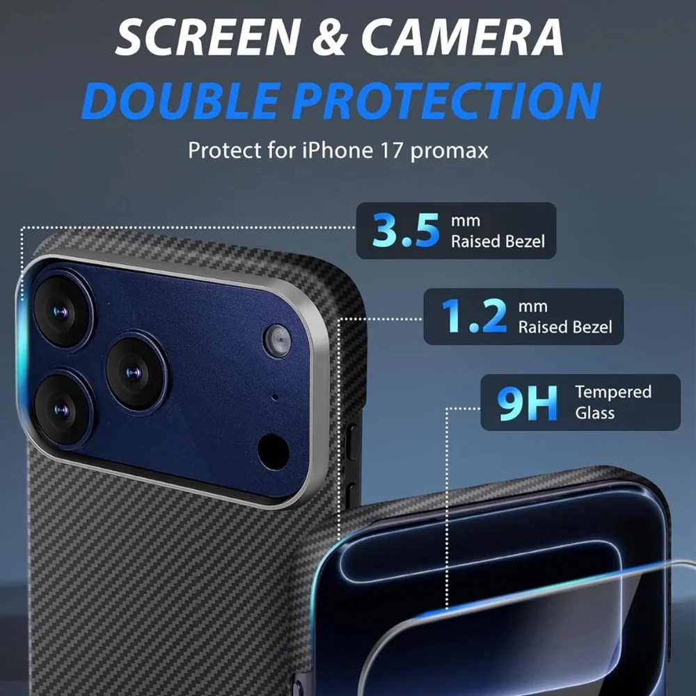 iPhone 17 Pro Max Carbon Fiber Case